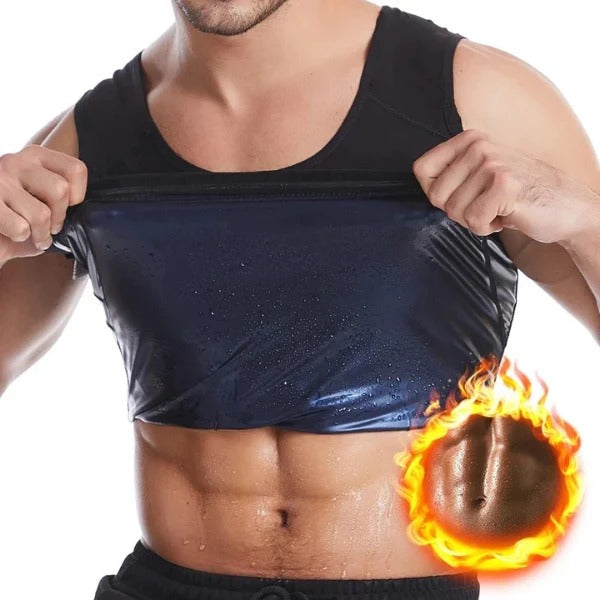 Faja Sauna Chaleco Hombre Quema Grasa