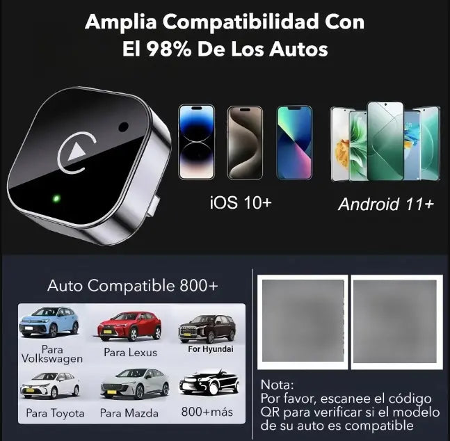 Carplay Inalambrico Universal