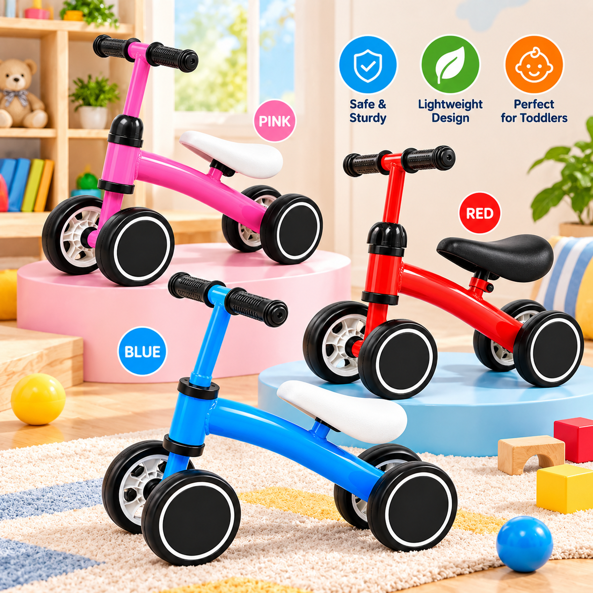 Cuatriciclo Infantil De Equilibrio Bici